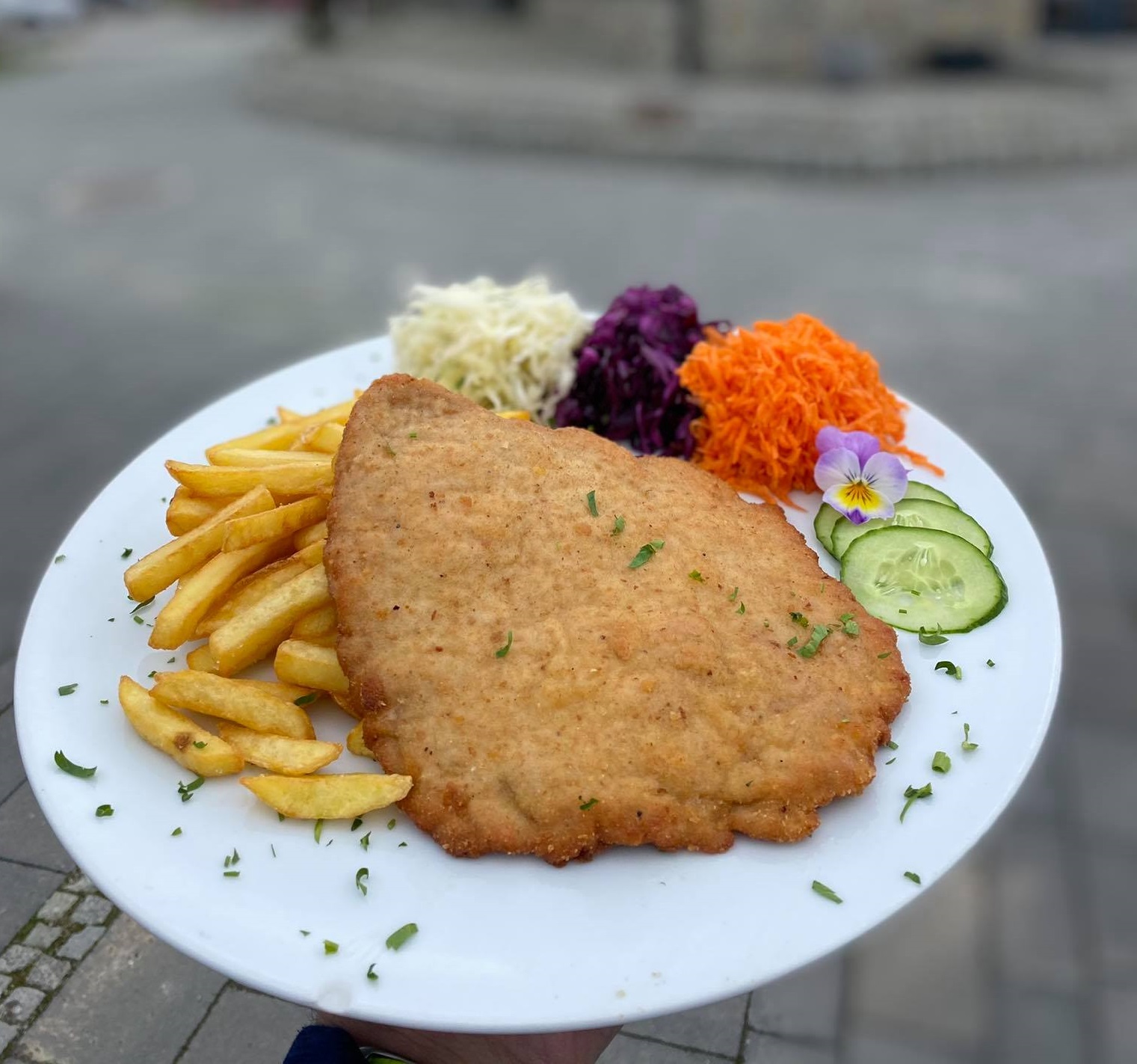 restauracja-rzeczka-gorysowie Schabowy z frytkami.. restauracja w rzeczce w górach sowich